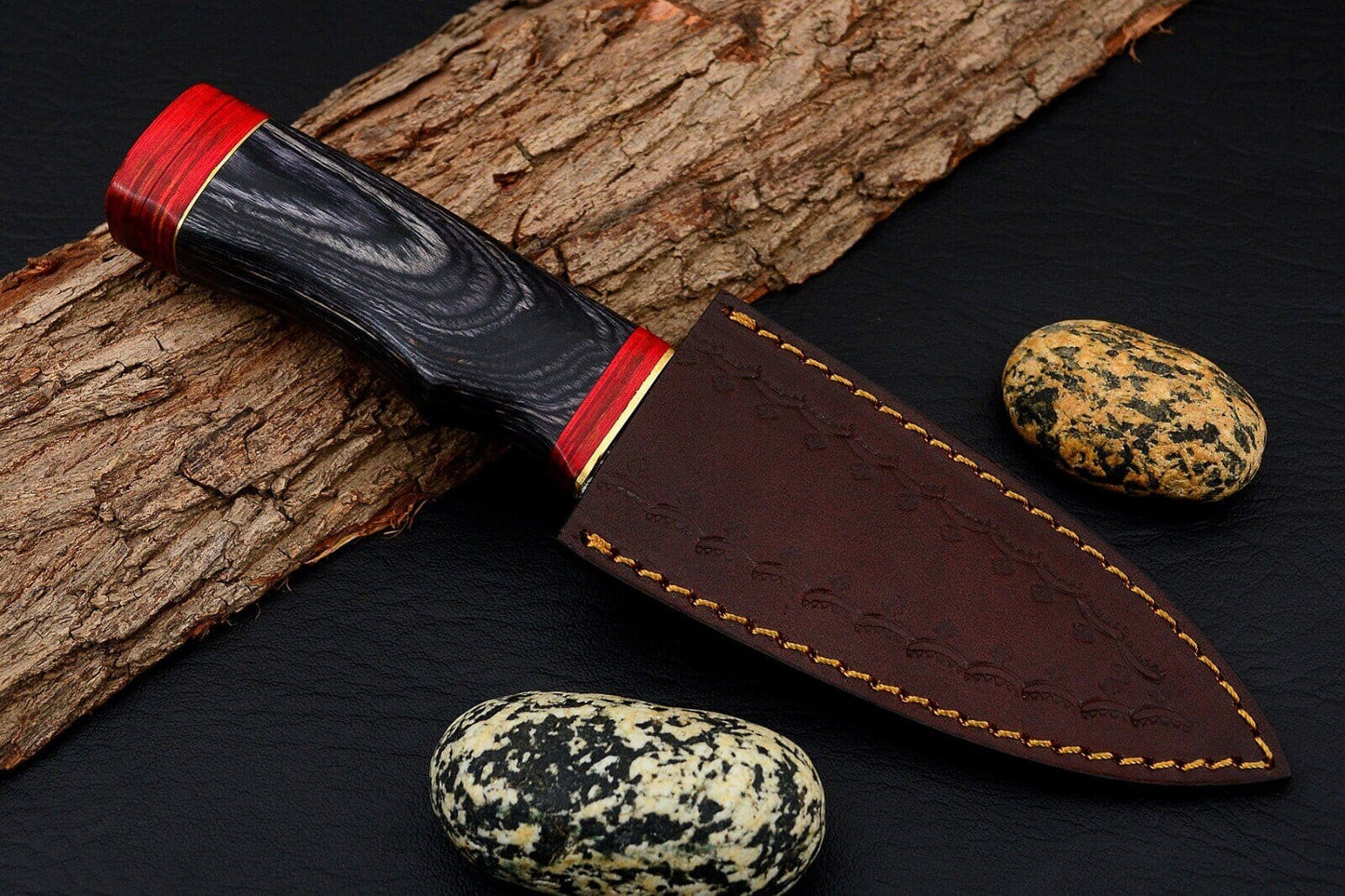 Celtic Scottish Dirk SGIAN DUBH DAGGER Bone Handle Knife. Groomsmen Gifts Terror Defender 