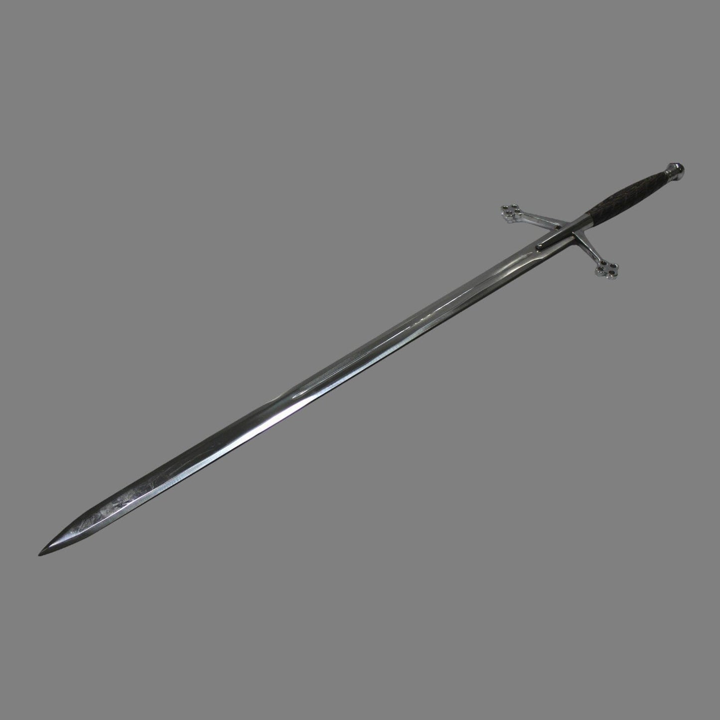 Claymore Sword with Black Handle Handmade Replica With Sheath Costume Weapons Terror Defender 