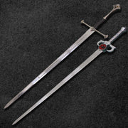 Combo Of 2: Anduril Sword of Narsil the King Aragorn Replica Sword And Thundercat Lionio Sword of Omens Fully Handmade Replica Costume Weapons Terror Defender 