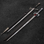 Combo Of 2: Anduril Sword of Narsil the King Aragorn Replica Sword And Thundercat Lionio Sword of Omens Fully Handmade Replica Costume Weapons Terror Defender 