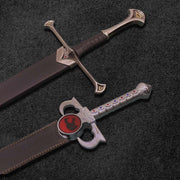 Combo Of 2: Anduril Sword of Narsil the King Aragorn Replica Sword And Thundercat Lionio Sword of Omens Fully Handmade Replica Costume Weapons Terror Defender 