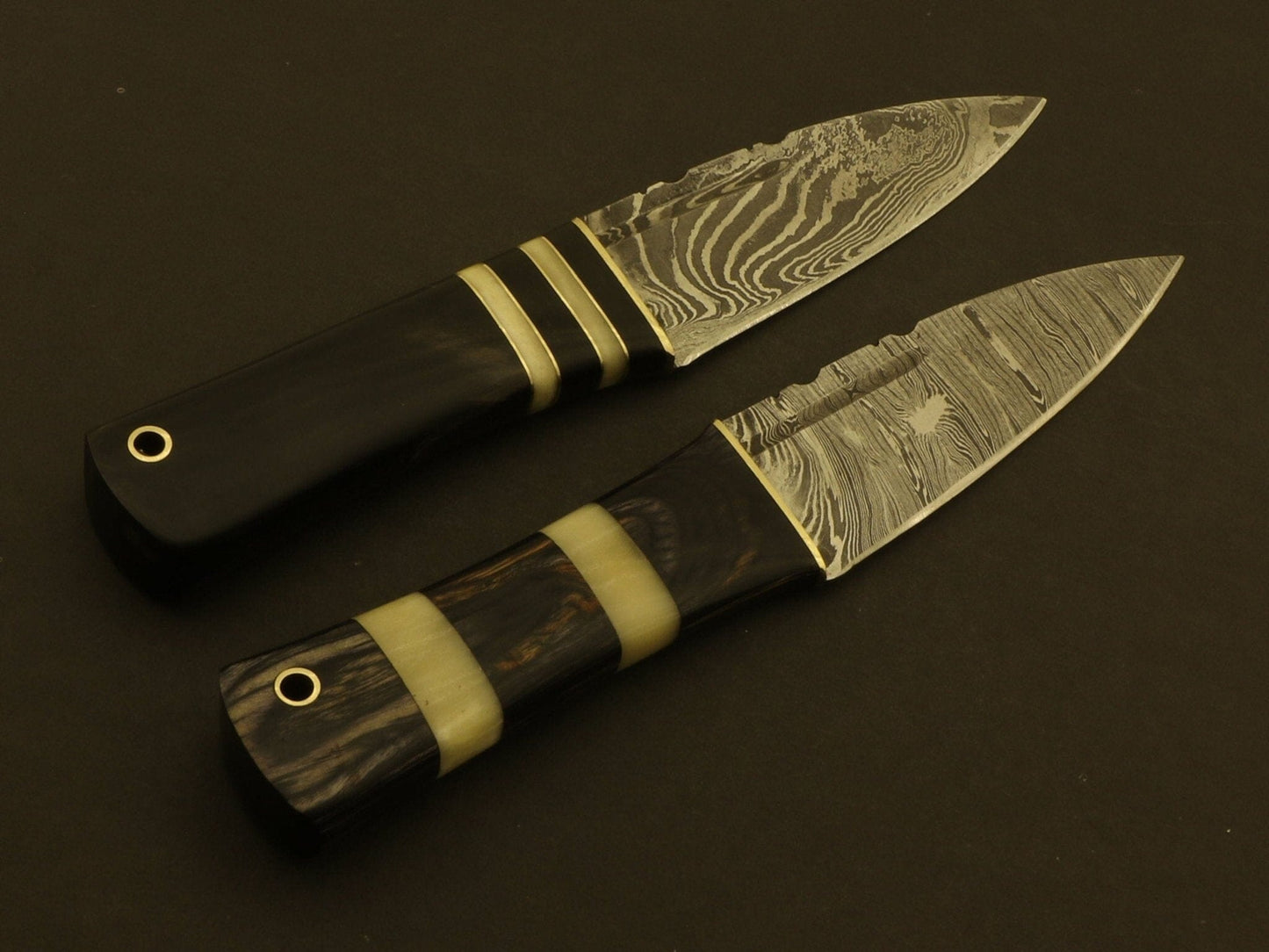 Combo Of 2: Celtic Scottish Dirk SGIAN DUBH DAGGER Bone Handle Knife. Knives Terror Defender 