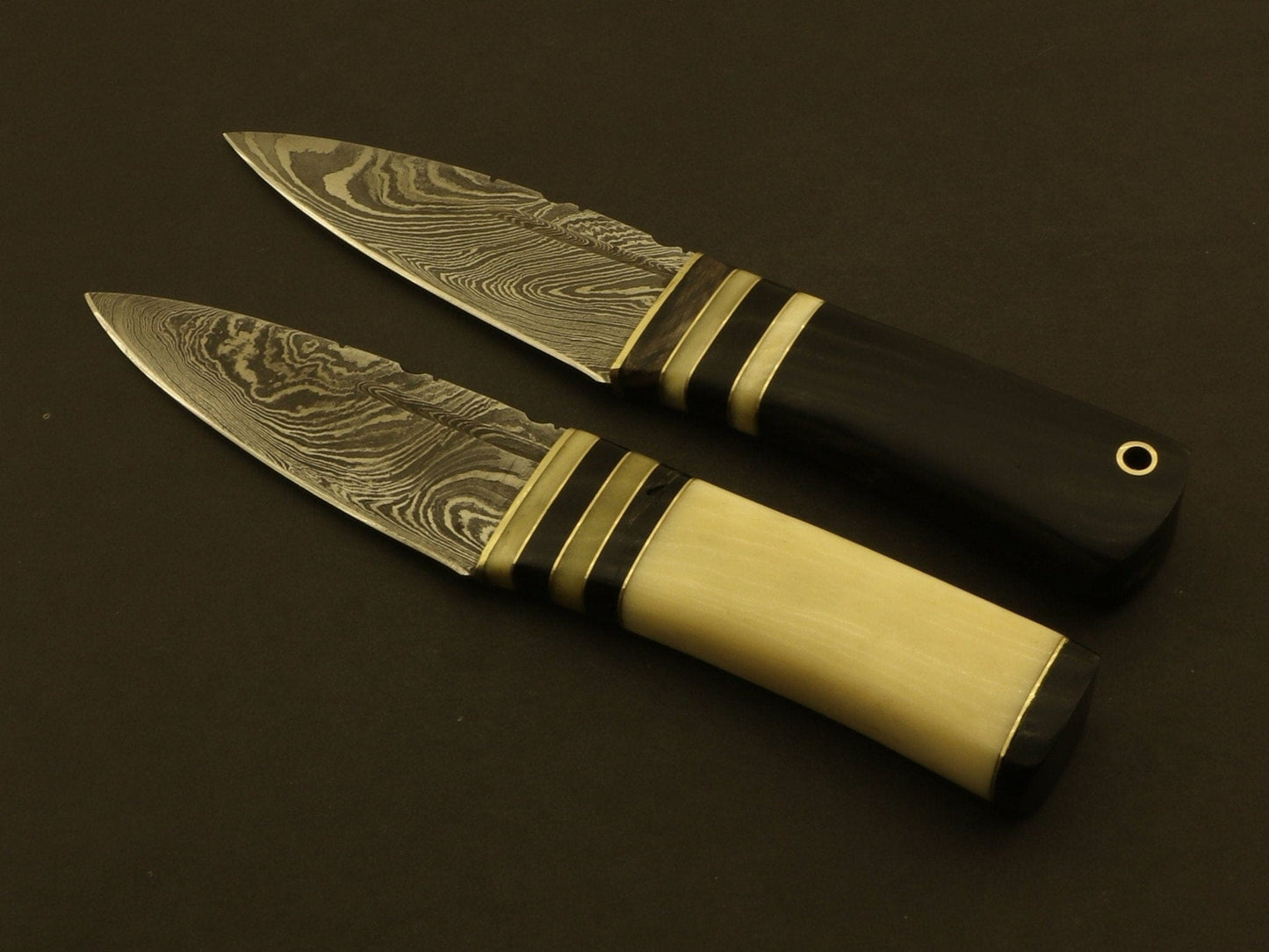 Combo Of 2: Celtic Scottish Dirk SGIAN DUBH DAGGER Bone Handle Knife. Knives Terror Defender 