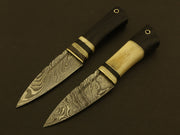 Combo Of 2: Celtic Scottish Dirk SGIAN DUBH DAGGER Bone Handle Knife. Knives Terror Defender 