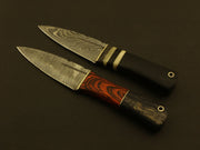 Combo Of 2: Celtic Scottish Dirk SGIAN DUBH DAGGER Bone Handle Knife. Groomsmen Gifts Terror Defender 