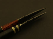 Combo Of 2: Celtic Scottish Dirk SGIAN DUBH DAGGER Bone Handle Knife. Groomsmen Gifts Terror Defender 