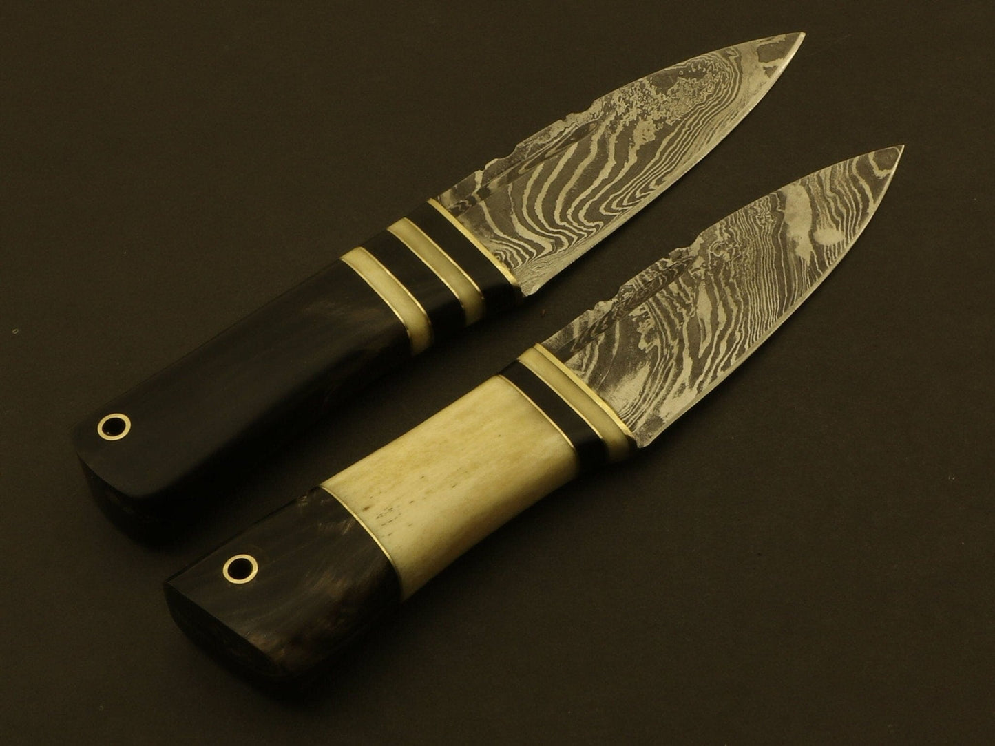 Combo Of 2: Celtic Scottish Dirk SGIAN DUBH DAGGER Bone Handle Knife. Knives Terror Defender 