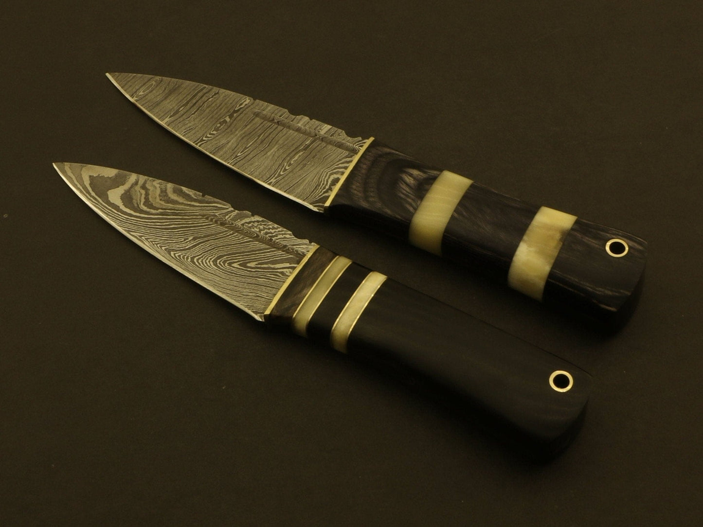 Combo Of 2: Celtic Scottish Dirk SGIAN DUBH DAGGER Bone Handle Knife. Knives Terror Defender 