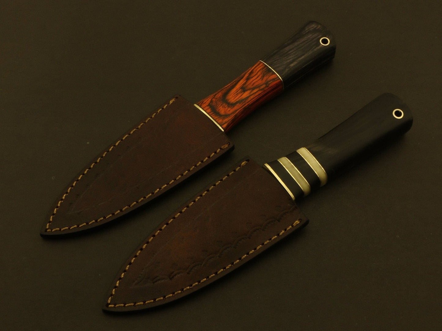 Combo Of 2: Celtic Scottish Dirk SGIAN DUBH DAGGER Bone Handle Knife. Groomsmen Gifts Terror Defender 