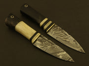 Combo Of 2: Celtic Scottish Dirk SGIAN DUBH DAGGER Bone Handle Knife. Knives Terror Defender 