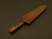 Combo of 2 :Custom Handmade Damascus Steel Hunting Double Edge Dagger Boot Knives with sheath Hunting Terror Defender 