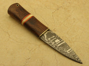 Combo Of 4: Handmade Celtic Scottish - Genuine Damascus Sgian Dubh Dirk knives With Sheath Groomsmen Gifts Terror Defender 