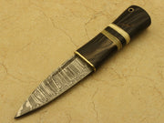 Combo Of 4: Handmade Celtic Scottish - Genuine Damascus Sgian Dubh Dirk knives With Sheath Groomsmen Gifts Terror Defender 