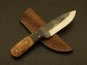 Crafted to Last,Hand Forged Railroad Spike Knife with Premium Carbon Steel Blade and Custom Sheath Hunting Terror Defender 