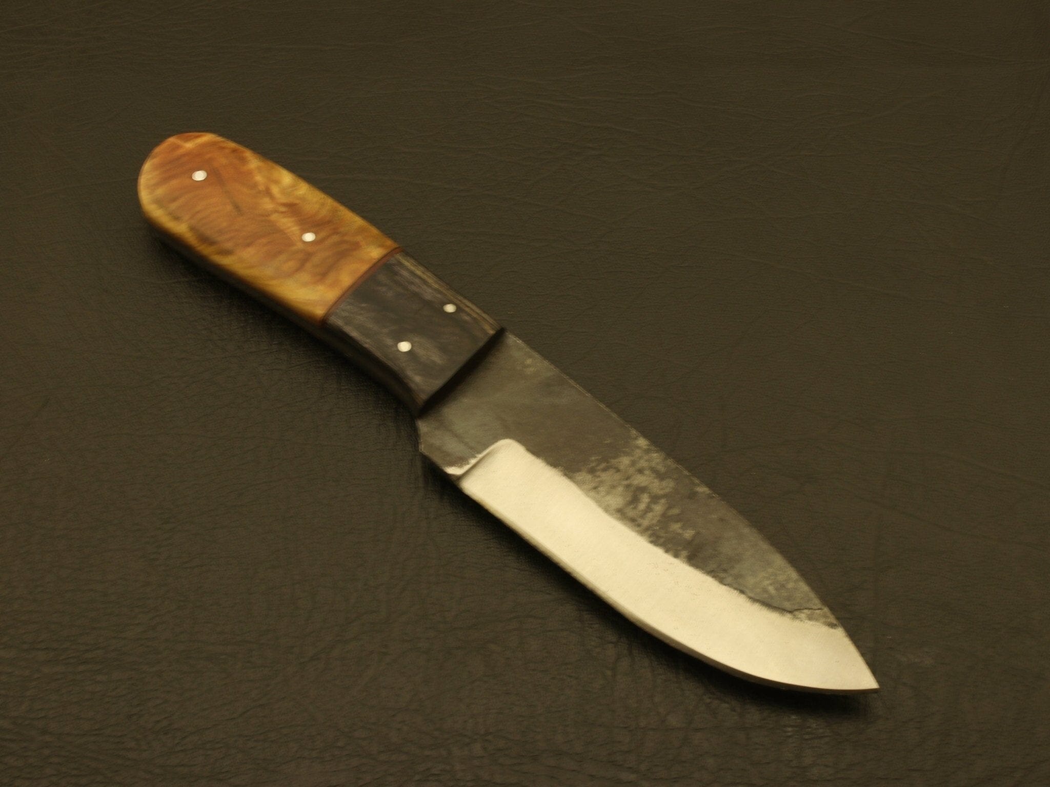 Crafted to Last,Hand Forged Railroad Spike Knife with Premium Carbon Steel Blade and Custom Sheath Hunting Terror Defender 