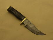 custom 8''in Handmade Damascus Steel Hunting/skinning Knife/pakka Wood Hunting Terror Defender 