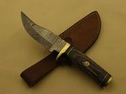 custom 8''in Handmade Damascus Steel Hunting/skinning Knife/pakka Wood Hunting Terror Defender 