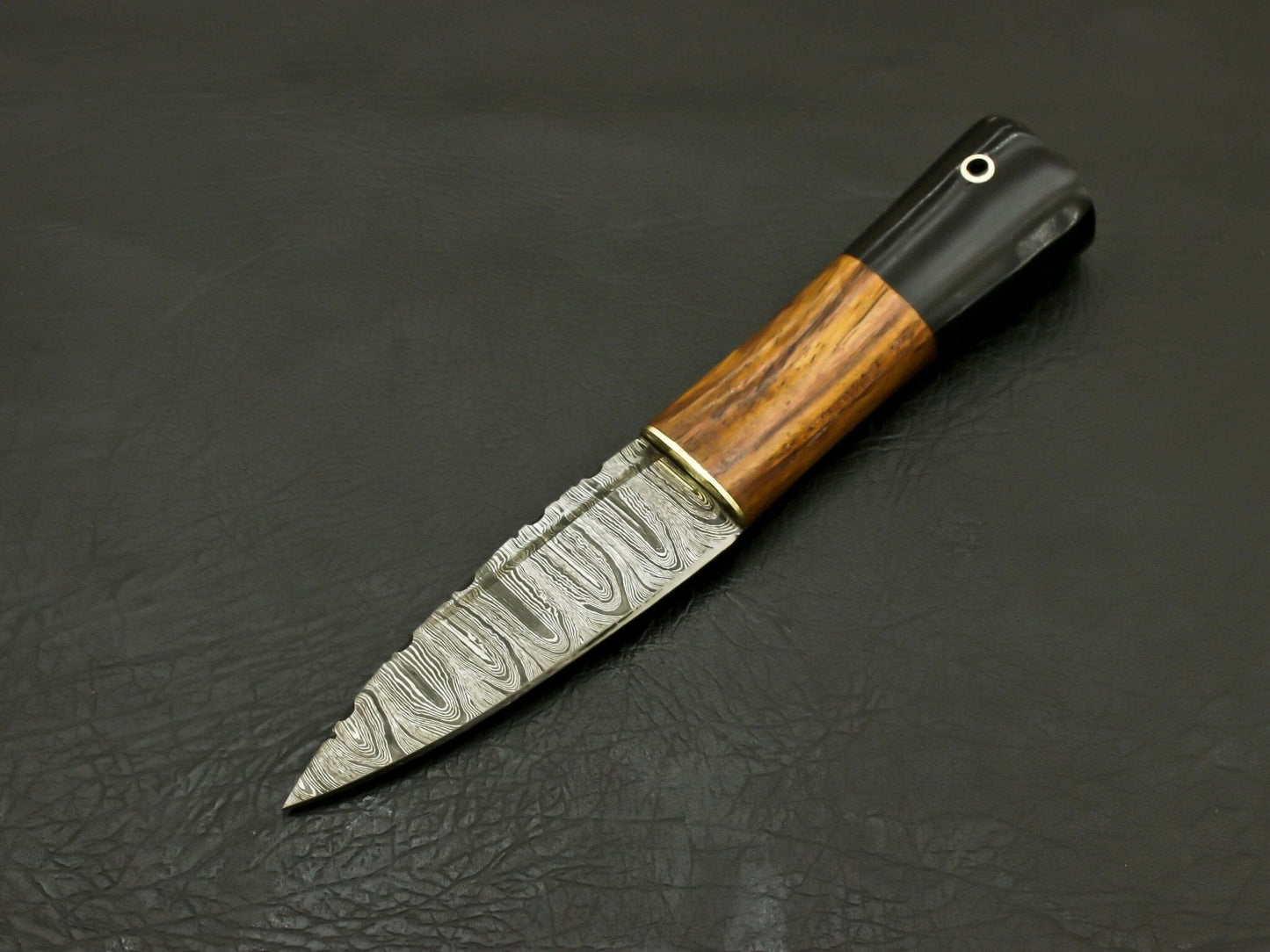 Custom Beautiful Handmade Damascus Steel Serrated Scottish Dirk Knife/ Sheath Hunting Terror Defender 