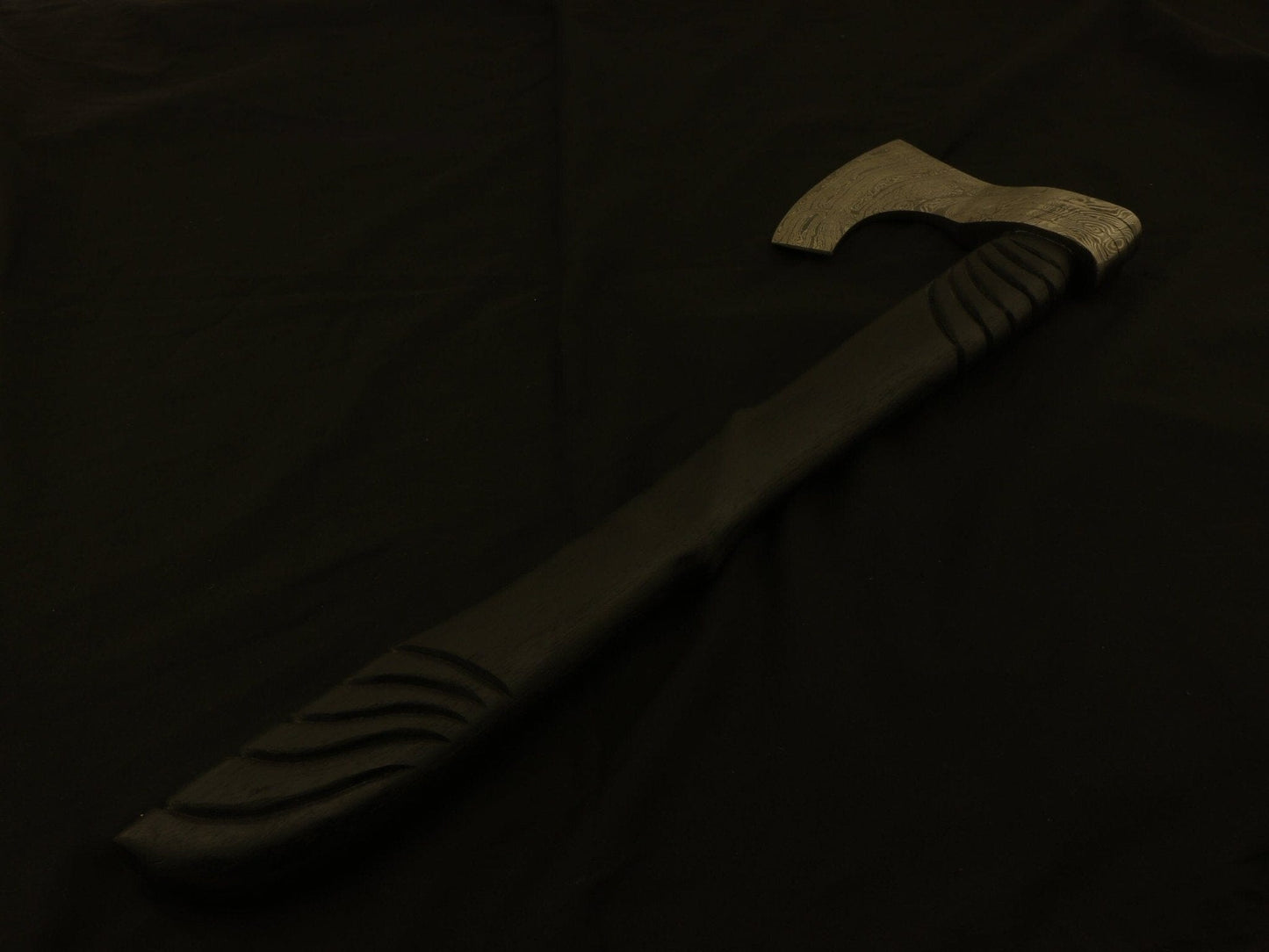 Custom Damascus Steel Tomahawk, Hatchet, AXE, INTEGRAL, /Sheath Camping Terror Defender 