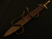 Custom Hand Forged D2 Steel Sword Comes With Leather Sheath Costume Weapons Terror Defender 