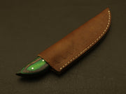 Custom hand forged Damascus steel hunting knife, full tang + sheath Hunting Terror Defender 