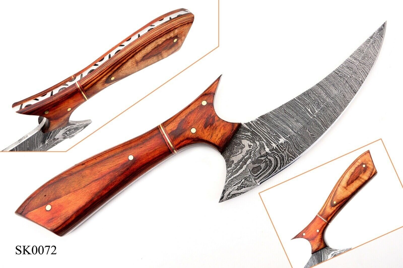 Custom Hand Forged Damascus Steel Hunting Knife With Beautiful Handle Hunting Terror Defender 