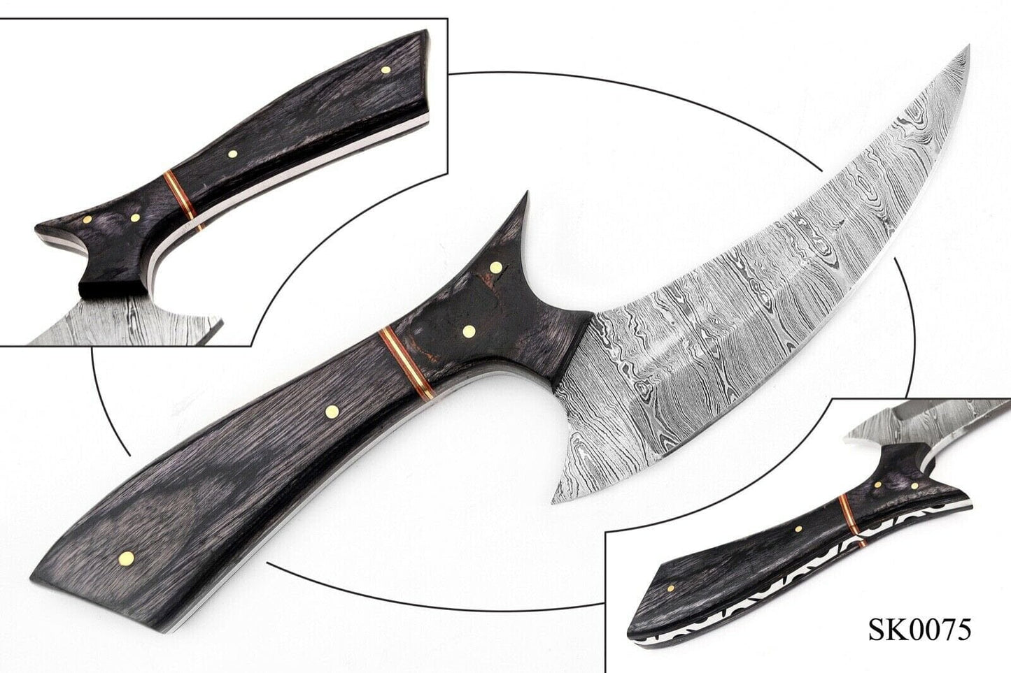 Custom Hand Forged Damascus Steel Hunting Knife With Beautiful Handle Hunting Terror Defender 