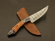 Custom Handcrafted Damascus Steel Handle pakka/rosewood Hunting Skinning Knife Perfect for you Hunting Terror Defender 