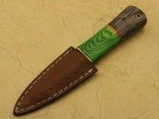 Custom Handmade Celtic Scottish - Genuine Damascus Sgian Dubh Dirk knife Groomsmen Gifts Terror Defender 