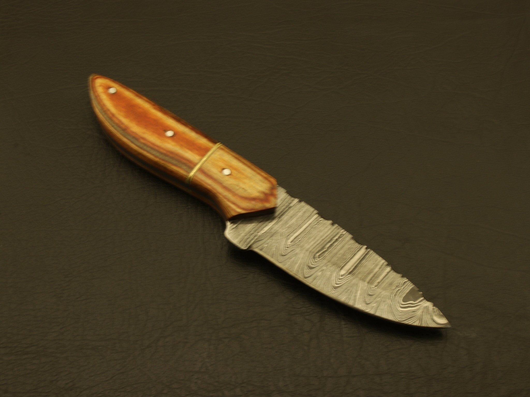 Custom Handmade Damascus steel Hunting Knife Fixed Blade With sheath Hunting Terror Defender 