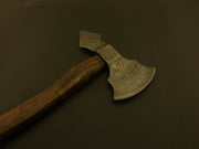 Custom Handmade Forged Damascus Steel Tomahawk, Hatchet,Axe,Integral,Axe Camping Terror Defender 