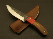 custom Handmade Forged High Carbon Steel Full Tang Hunting Skinner Knife with sheath Hunting Terror Defender 