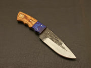 Custom handmade forged railroad spike carbon steel fixed blade knife With Leather Sheath Hunting Terror Defender 