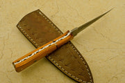 Custom Handmade Hand Forged Damascus Steel Hunting Double Edge Dagger Boot Knife Knives Terror Defender 