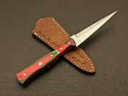 custom Handmade Hand knives D2 stainless steel Hunting /Skinning Knife with leather sheath Knives Terror Defender 