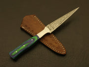 Custom Handmade knives Damascus Steel Hunting /Skinning Knife/sheath Hunting Terror Defender 