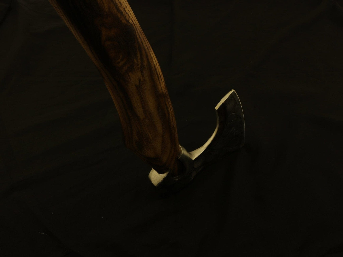 Custom Handmade Viking Axe Carbon Steel with Full Handle wrap Rose Wood Handle. Camping Terror Defender 