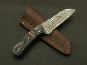 Cutting Edge Custom Hand Forged superb pattern Damascus Steel 7" Hunting/skinning Knife/paka/rose/wood/sheath Hunting Terror Defender 