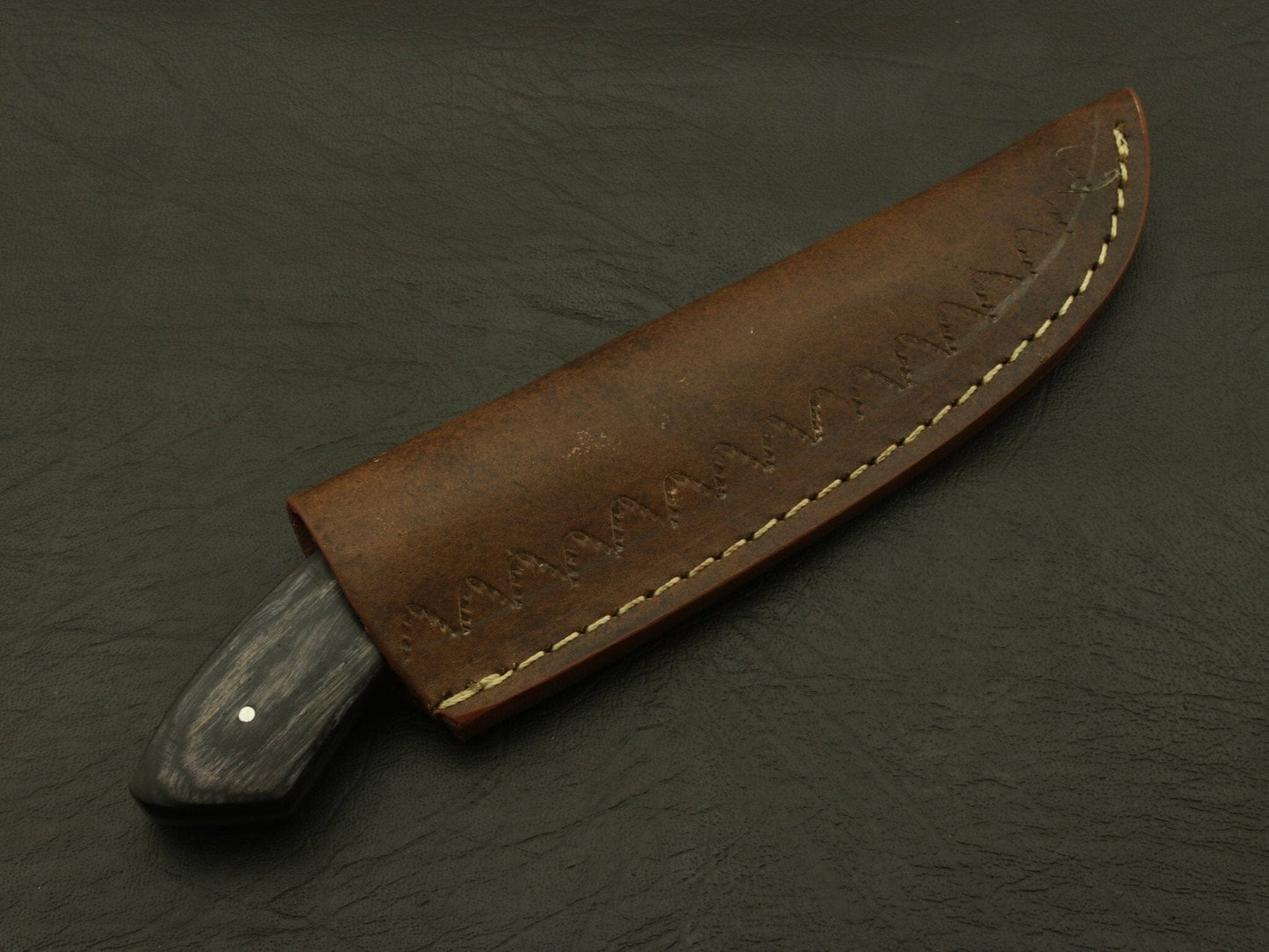 Cutting Edge Custom Handmade Damascus Steel 8" Hunting/skinning Knife/paka/rose/wood/sheath Hunting Terror Defender 