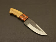 Exquisite Artistry Hand-Forged Railroad Spike Carbon Steel Fixed Blade Knife with sheath Hunting Terror Defender 