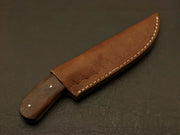 Exquisite Hand-Crafted Hunting Skinner Knife: High Carbon Steel Blade, Full Tang, Rosewood Handle, and Custom Leather Sheath" Hunting Terror Defender 