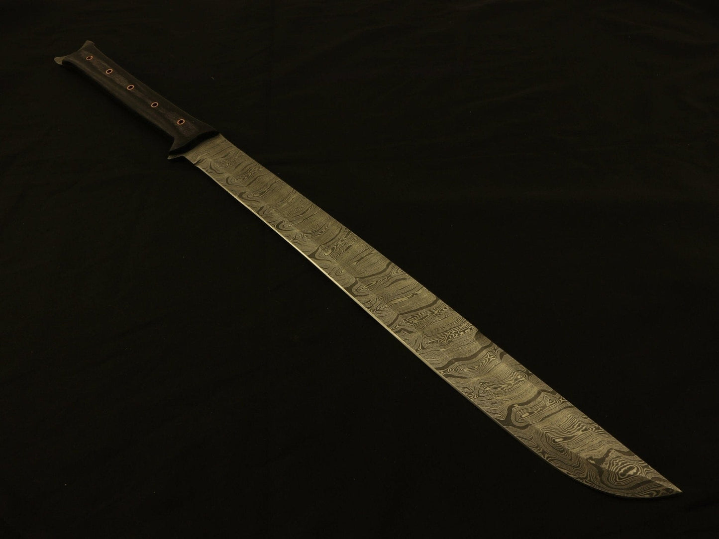 Hand Forged Damascus Steel Hunting Machete Comes With Leather Sheath Costume Weapons Terror Defender 