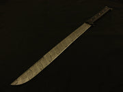 Hand Forged Damascus Steel Hunting Machete Comes With Leather Sheath Costume Weapons Terror Defender 