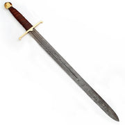 Hand Forged Full Tang Battle Cry Damascus Berserker Sword | Battle Ready Costume Weapons Terror Defender 