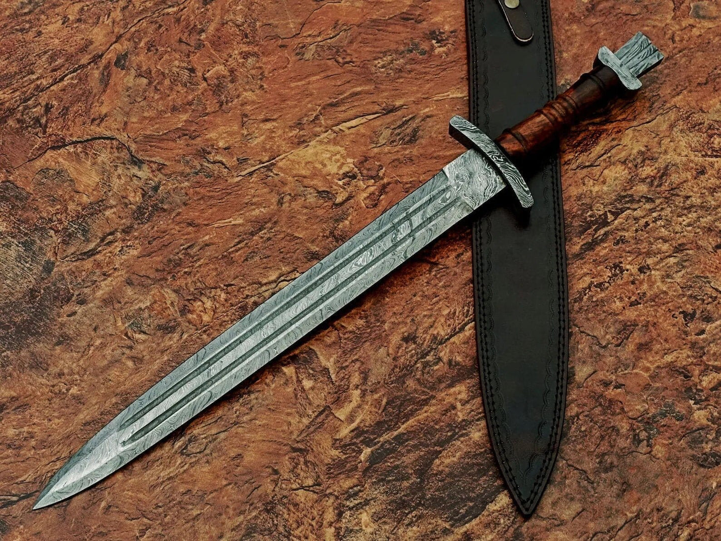 Hand Forged Full Tang Machete Military Styled Handle Costume Weapons Terror Defender 