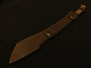 Hand Forged High Carbon Steel Hunting Machete Comes With Leather Sheath Costume Weapons Terror Defender 