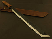 Handmade Carbon Steel Machete With Sheath Costume Weapons Terror Defender 