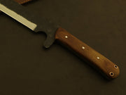 Handmade Carbon Steel Machete With Sheath Costume Weapons Terror Defender 