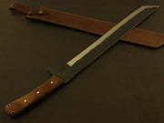 Handmade Carbon Steel Machete With Sheath Costume Weapons Terror Defender 