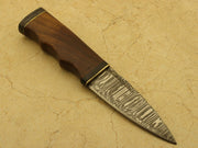 Handmade Celtic Scottish - Genuine Damascus Sgian Dubh Dirk knife Knives Terror Defender 